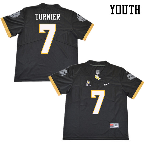 Youth #7 Kenny Turnier UCF Knights College Football Jerseys Sale-Black - Click Image to Close